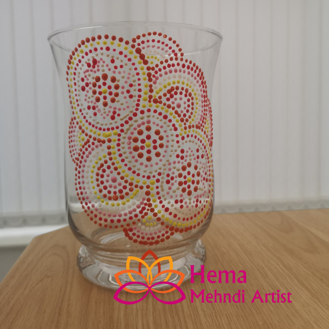 Mandala inspired vase